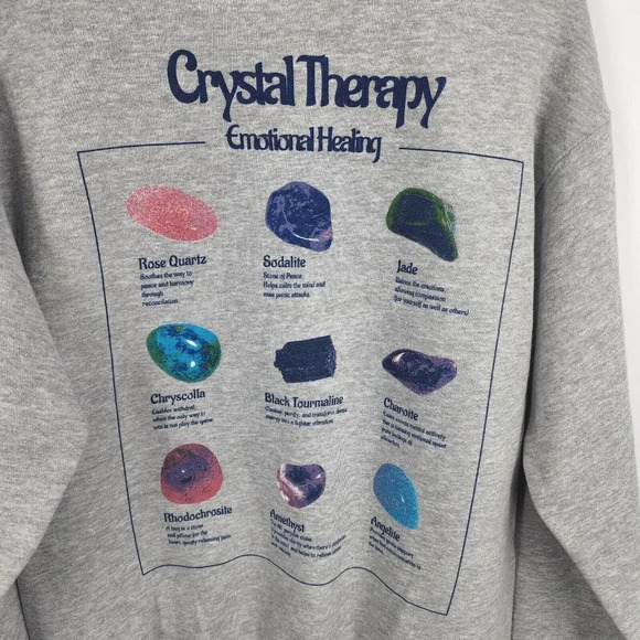 Altru Women's Crystal‎ Therapy Crew Neck Long Sleeve Sweatshirts Size S NWOT - Picture 4 of 10